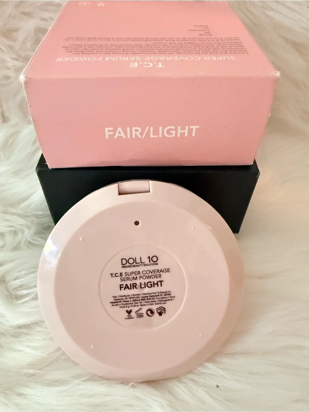Doll 10 Fair Light super coverage serum powder